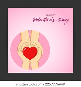 Vector illustration of Happy Valentine's Day concept background