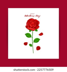 Vector illustration of Happy Valentine's Day concept background