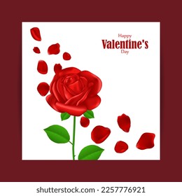 Vector illustration of Happy Valentine's Day concept background