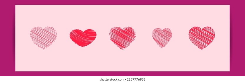 Vector illustration of Happy Valentine's Day concept background