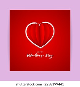 Vector illustration of Happy Valentine's Day concept background