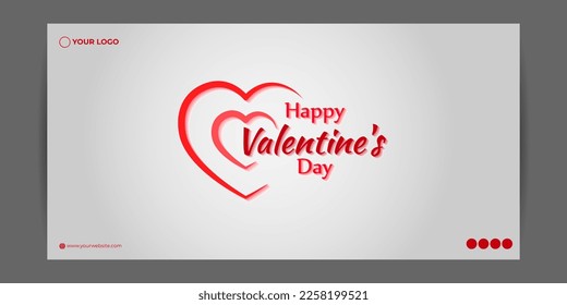 Vector illustration of Happy Valentine's Day concept background