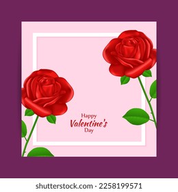 Vector illustration of Happy Valentine's Day concept background