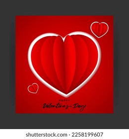 Vector illustration of Happy Valentine's Day concept background