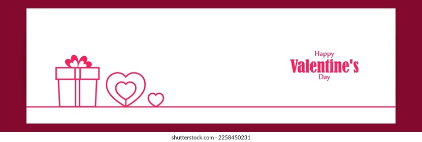 Vector illustration of Happy Valentine's Day concept background