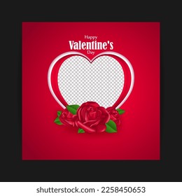 Vector illustration of Happy Valentine's Day concept background