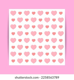 Vector illustration of Happy Valentine's Day concept background