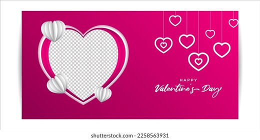 Vector illustration of Happy Valentine's Day concept background