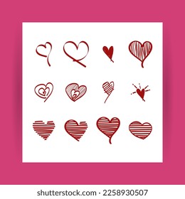 Vector illustration of Happy Valentine's Day concept background