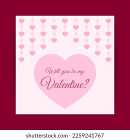 Vector illustration of Happy Valentine's Day concept background