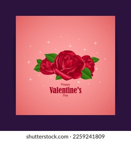 Vector illustration of Happy Valentine's Day concept background