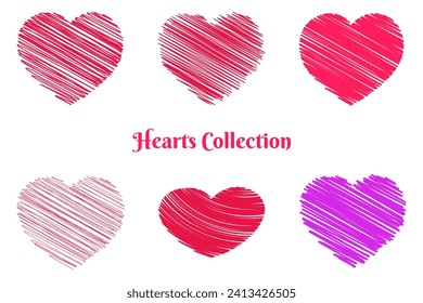 Vector illustration of Happy Valentines Day social media feed template