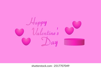 Vector illustration of Happy Valentines Day