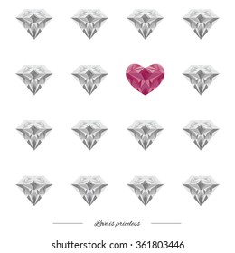 vector illustration / happy valentines day / greeting card