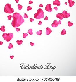 Vector Illustration of Happy Valentine's Day greeting card.