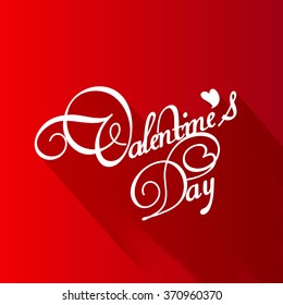Vector Illustration of Happy Valentine's Day greeting card.