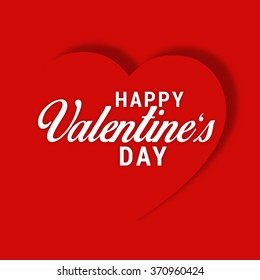 Vector Illustration of Happy Valentine's Day greeting card.