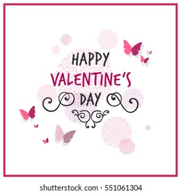 Vector Illustration of a Happy Valentines Day Design