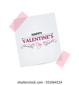 Vector Illustration of a Happy Valentines Day Design