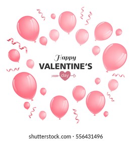 Vector Illustration of a Happy Valentines Day Design