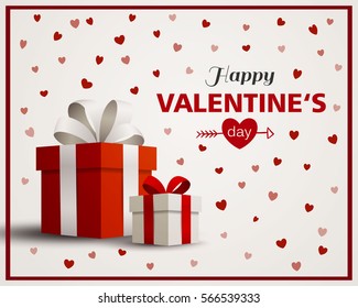 Vector Illustration of a Happy Valentines Day Design