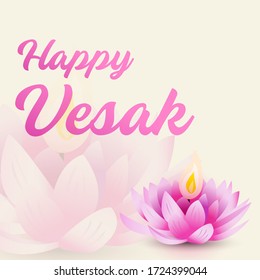 Vector Illustration Happy Vesak Day.
Suitable for greeting card, poster & banner.