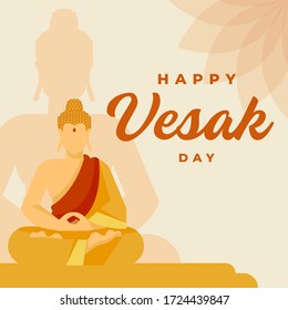 Vector Illustration Happy Vesak Day.
Indonesian Translation : Selamat Hari Raya Waisak.
Suitable for greeting card, poster & banner. svg