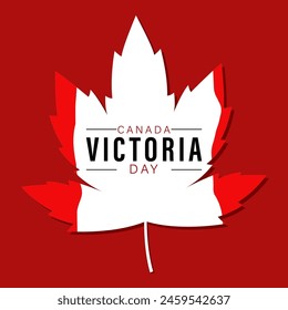 Vector illustration of Happy Victoria Day social media feed template