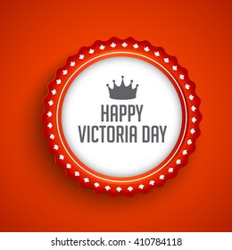 Vector illustration of Happy Victoria Day.