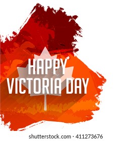 Vector illustration of Happy Victoria Day.