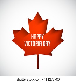 Vector illustration of Happy Victoria Day.