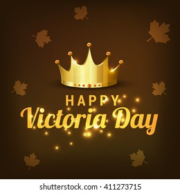 Vector illustration of Happy Victoria Day.