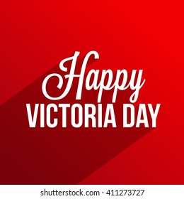 Vector illustration of Happy Victoria Day.