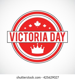 Vector illustration of Happy Victoria Day.