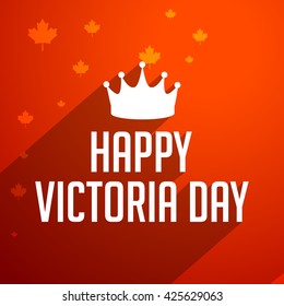 Vector illustration of Happy Victoria Day.