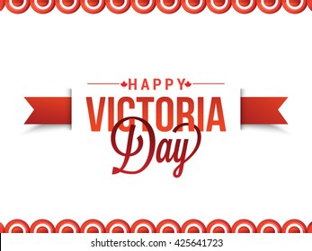 Vector illustration of Happy Victoria Day.