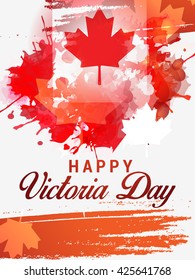 Vector illustration of Happy Victoria Day.