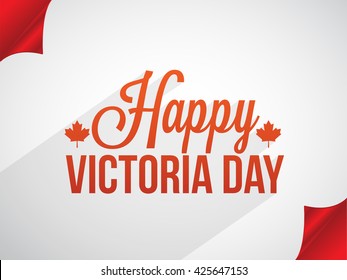 Vector illustration of Happy Victoria Day.