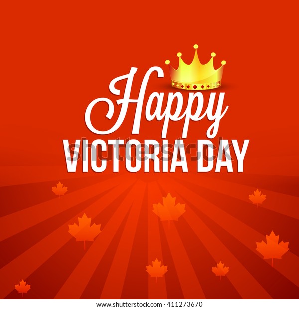 Vector Illustration Happy Victoria Day Stock Vector (Royalty Free ...