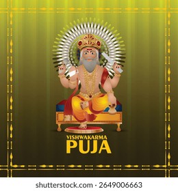 Ilustração vetorial da celebração feliz do dia de vishwakarma 