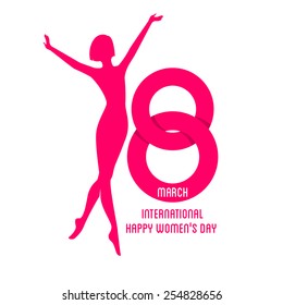 Vector illustration of Happy Women Day background