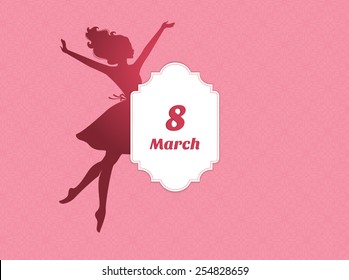 Vector illustration of Happy Women Day background