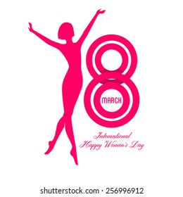 Vector illustration of Happy Women Day background