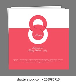 Vector illustration of Happy Women Day background