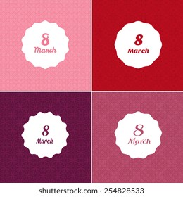 Vector illustration of Happy Womens day template