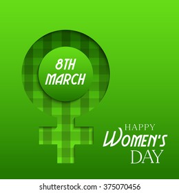 Vector Illustration of Happy women's day Background.