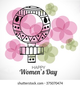Vector Illustration of Happy women's day Background.