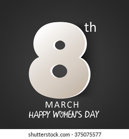 Vector Illustration of Happy women's day Background.