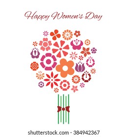 vector illustration / happy womens day