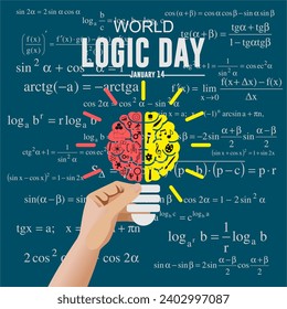Vector illustration of Happy World Logic Day
